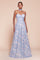 Prom Dresses Long A Line Floral Formal Prom Dress Blue