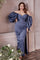Plus Size Dresses Long Off Shoulder Plus Size Prom Dress Smoky Blue