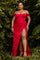 LaDivine CD7484C Long Plus Size Off Shoulder Prom Dress
