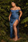 LaDivine CD7484C Long Plus Size Off Shoulder Prom Dress