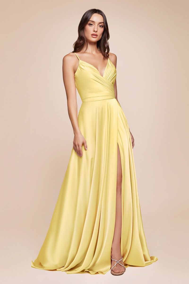 LaDivine CD7485C Spaghetti Strap Long Prom Dress Plus Size