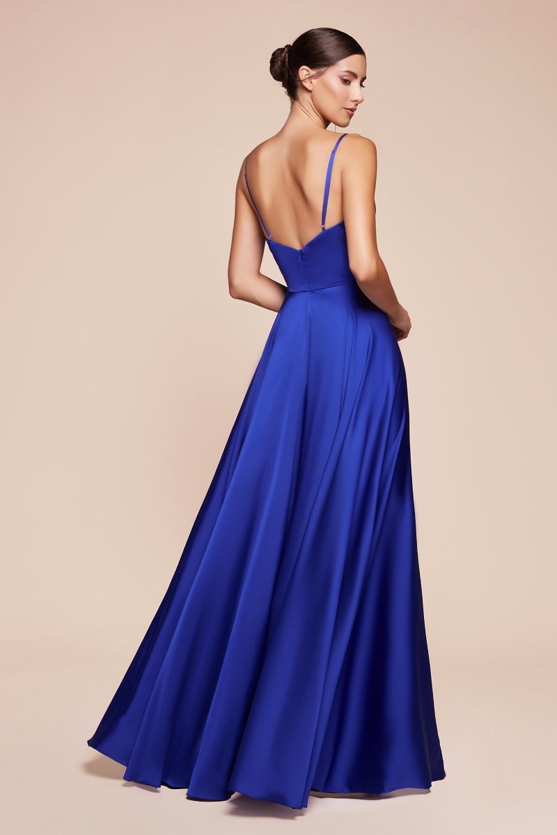 LaDivine CD7485C Spaghetti Strap Long Prom Dress Plus Size