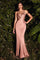 LaDivine CD7487 Long Satin Evening Dress
