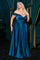 Plus Size Long Off Shoulder Dress French Navy