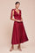 LaDivine 7499 A Line Formal Prom Tea Length Dress