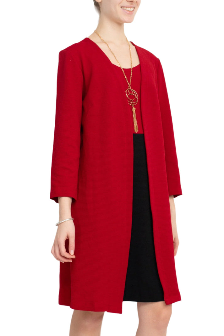 Cocktail Dresses Short Mother of the Bride Jacket Dress Red Black