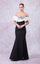 Prom Dresses Fitted Slit Long Formal Prom Mermaid Dress Black/White