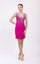 Cocktail Dresses Short Cocktail Fitted Dress Fuchsia