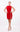 Cocktail Dresses Fitted Slit Short Beaded Cocktail Dress Red