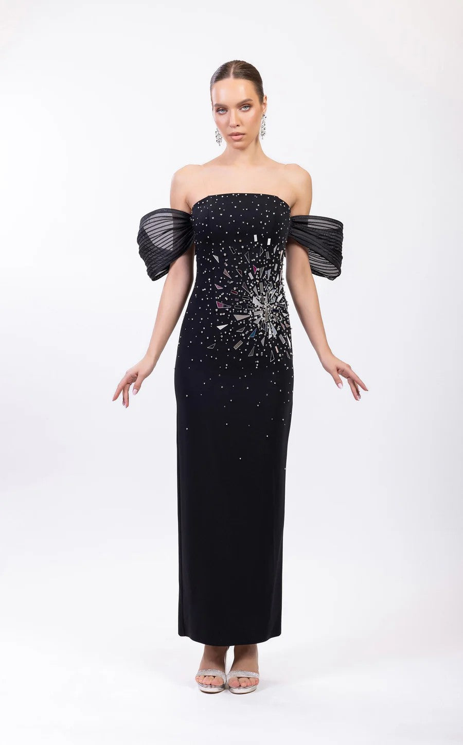 Prom Dresses Fitted Prom Long Formal Evening Dress Black