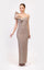 Prom Dresses Fitted Long Formal Beaded Prom Dress Beige
