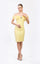 Cocktail Dresses Short Homecoming Fitted Cocktail Knee Length Dress Yellow