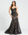 Prom Dresses Long Formal Prom Fitted Trumpet Dress Black Nude