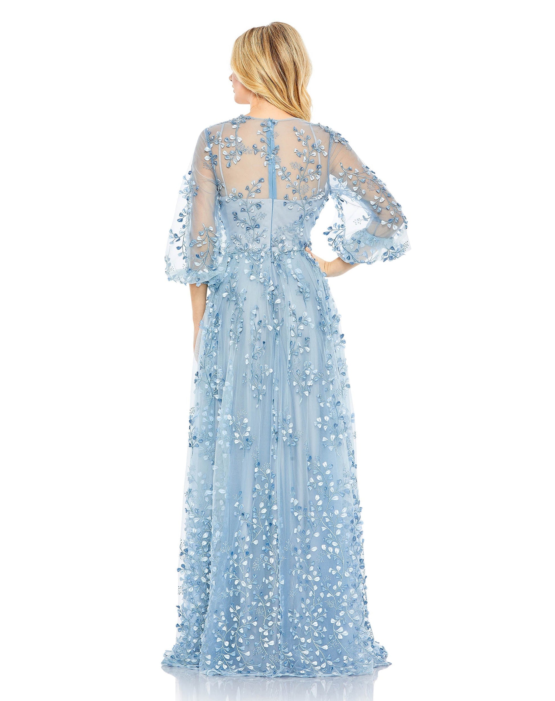 Prom Dresses Long Formal A Line Prom Gown Blue