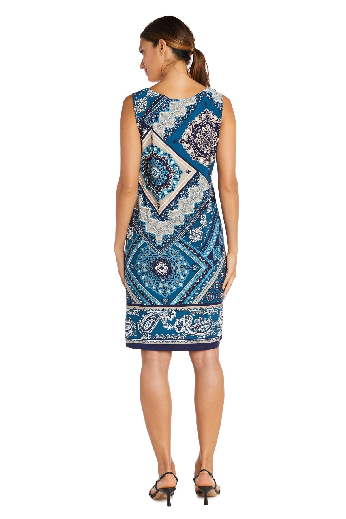 Cocktail Dresses Short Petite Two Piece Print Jacket Dress Teal
