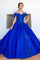 Flower Girl Dresses Flower Girl 3D Floral Applique Sequin Dress Royal