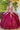 Flower Girl Dresses Long Beaded Applique Glitter Flower Girl Dress Burgundy