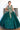 Flower Girl Dresses Long Beaded Applique Glitter Flower Girl Dress Hunter Green