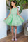 Flower Girl Dresses Short Glitter A Line Flower Girl Dress Lime