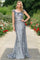 Prom Dresses Prom Long Glitter Applique Formal Dress Smoky Blue