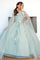 Flower Girl Dresses Long Flower Girl Glitter Cape Dress Lilac