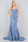 Prom DressesProm Long Formal Pleated Mermaid Dress Dusty Blue