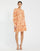 Cocktail Dresses Ruffle Detail Short Cocktail Dress Peach Multi