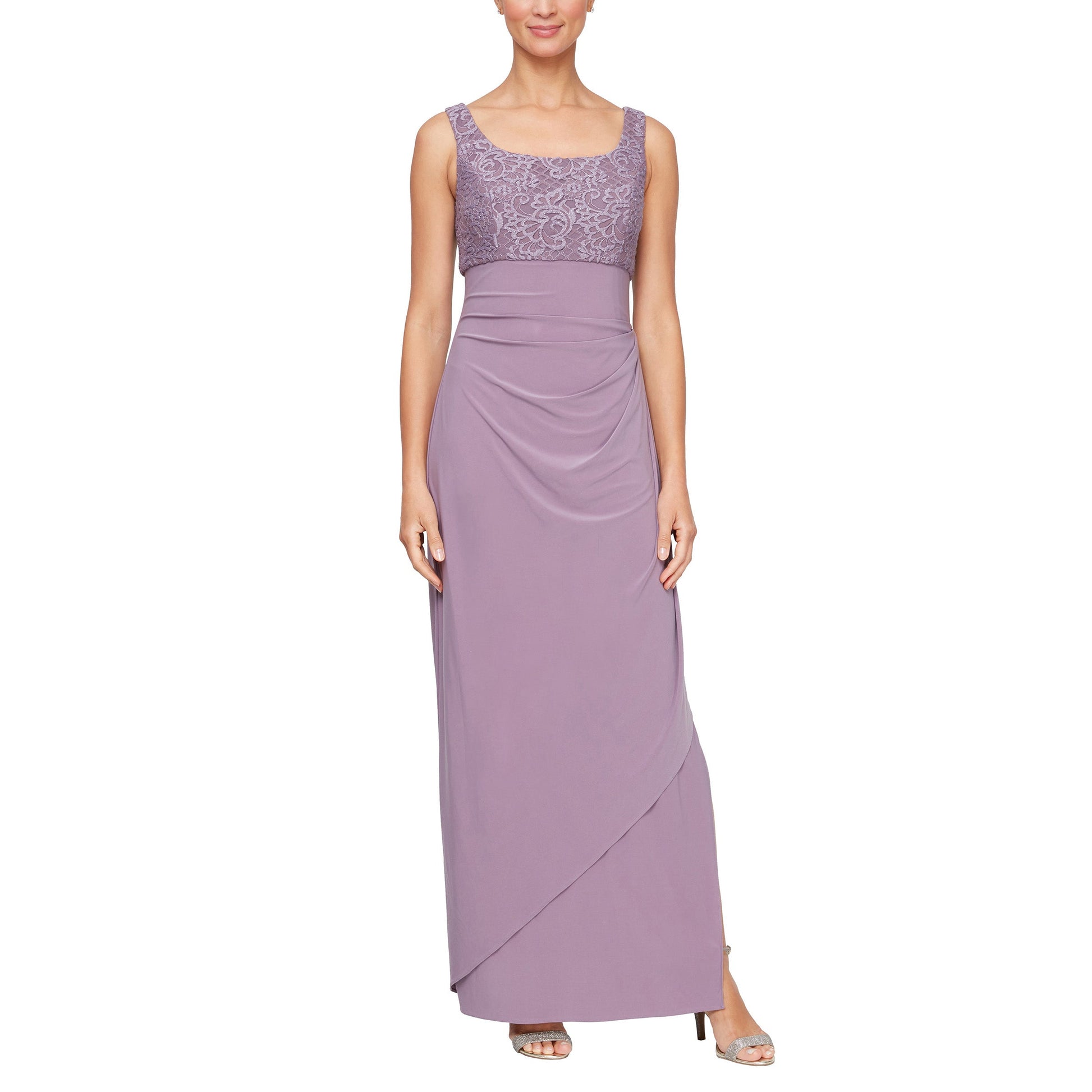 Mother of the Bride Dresses Long Mother of the Bride Jacket Dress Set Icy Orchid