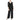 Pant Suit Long Sleeveless Three Piece Set Jacket Pant Suit  Black