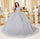 Quinceniera Dresses Long Quinceanera Beaded Applique Ball Gown Silver