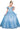Flower Girl Dresses Glitter 3D Applique Flower Girl Dress Blue