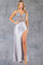 Prom Dresses Long Formal Fitted Sequin Corset Prom Dress Silver