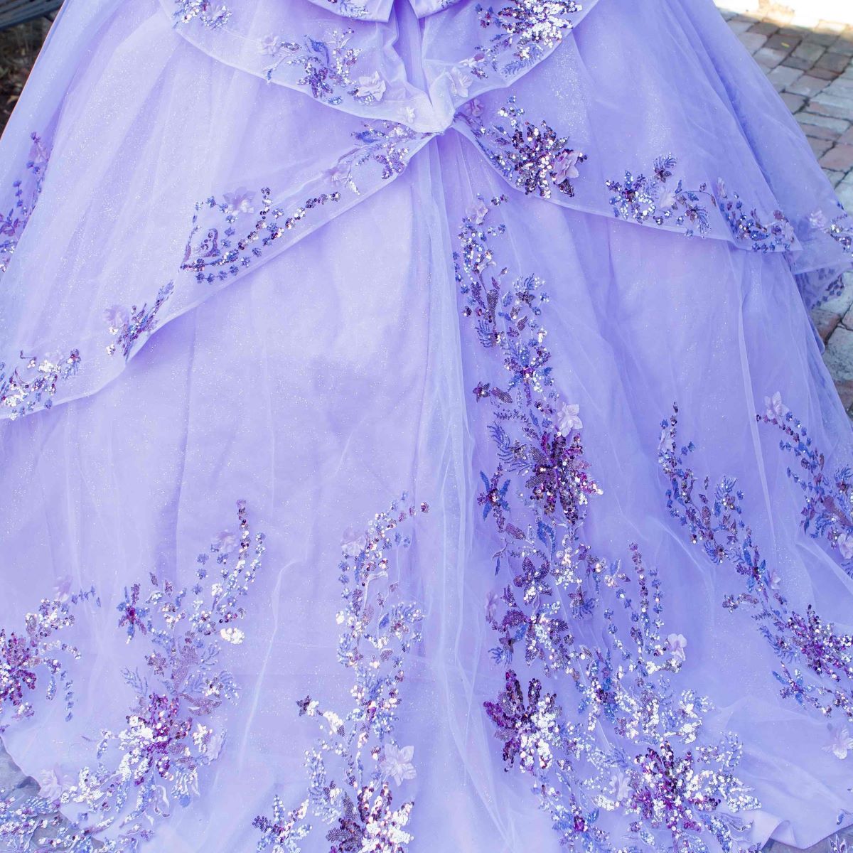 Quinceniera Dresses Long Corset Ball Gown Quinceanera Dress Lilac