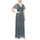 Formal Dresses Long Formal V Neck Empire Waist Dress Black/Seafoam