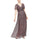 Formal Dresses Long Formal V Neck Empire Waist Dress Maroon