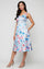 Cocktail Dresses Short Printed Cocktail A Line Dress Lilac Multi