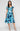 Cocktail Dresses Short Printed Cocktail A Line Dress Aqua Multi