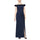 Formal Dresses Long Off Shoulder 3D Floral Formal Dress Navy