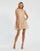 Cocktail Dresses Short Ruffle Beaded Cocktail Dress Nude Multi