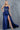 Prom Dresses Floral Lace Long Slit Formal Sequin Prom Dress Navy