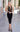 Cocktail Dresses Fitted Lace Floral Tea Length Cocktail Dress Black