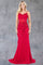Prom Dresses Formal Long Lace Applique Prom Dress Red