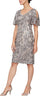 Alex Evenings 8196728 Short Flutter Sleeve Dress