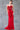 Prom Dresses Beaded Slit Long Formal Prom Sequin Dress Red