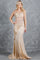 Prom Dresses Formal Long Lace Applique Prom Dress Champagne