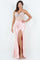 Prom Dresses Fitted Long Slit Formal Prom Dress Pink