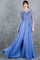 Formal Dresses A Line Long Formal Sequin Dress Dusty Blue