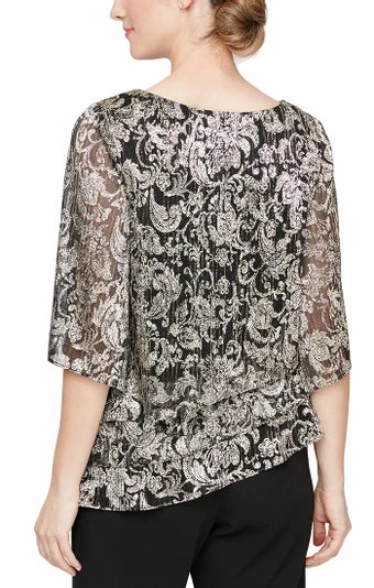 Alex Evenings 8327745 Black Gold L Sale