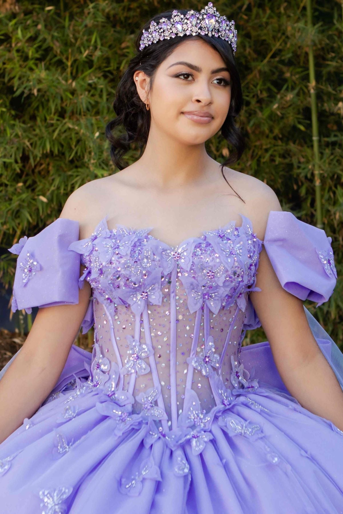 Quinceniera Dresses Long Applique Quinceanera Cape Ball Gown Pink