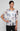 Top Formal Top Printed Layered Blouse Ivory Multi